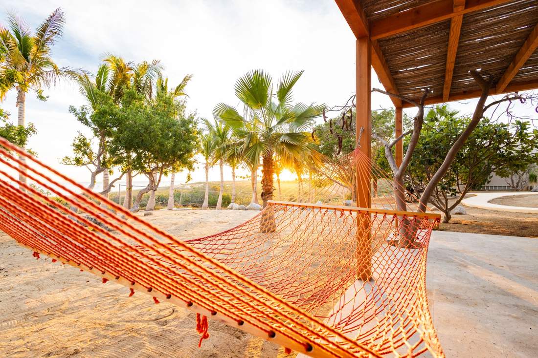 Hammock at sunset
